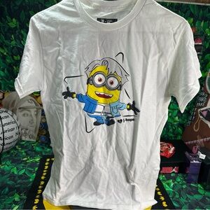 BTS X Minions J Hope White T-Shirt Size Small NWT